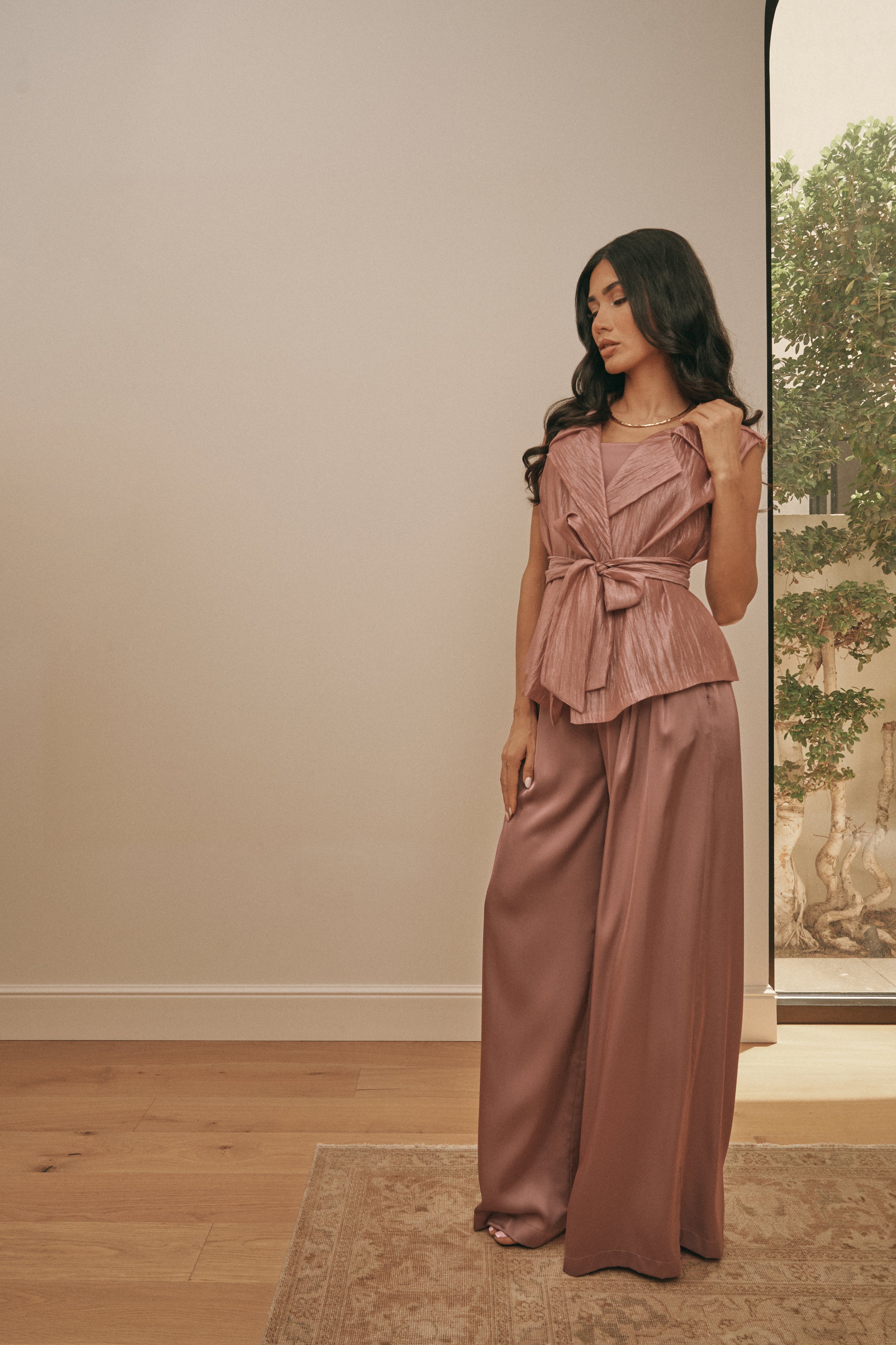 Rose Sienna Trench Top