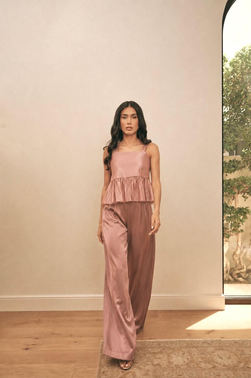Rose Adele Flare Top
