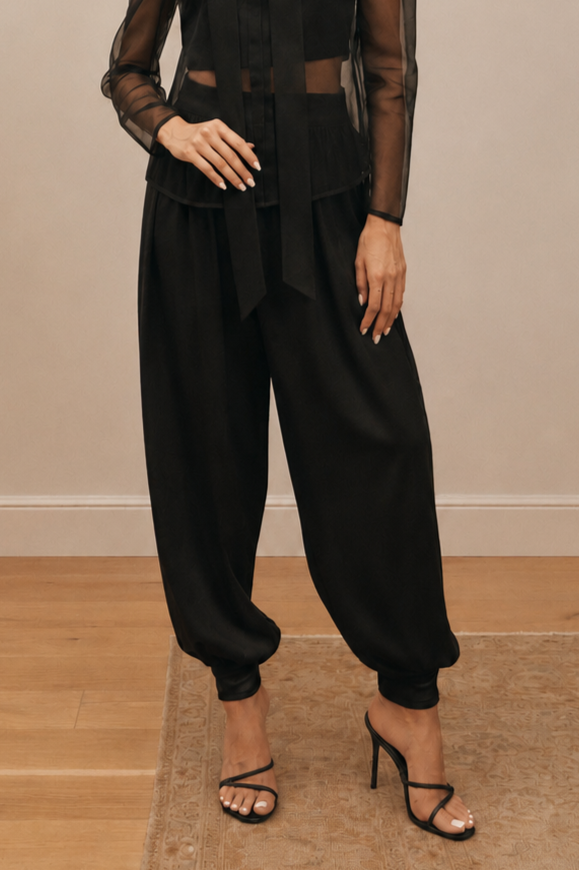 Noir Luna Balloon Pants