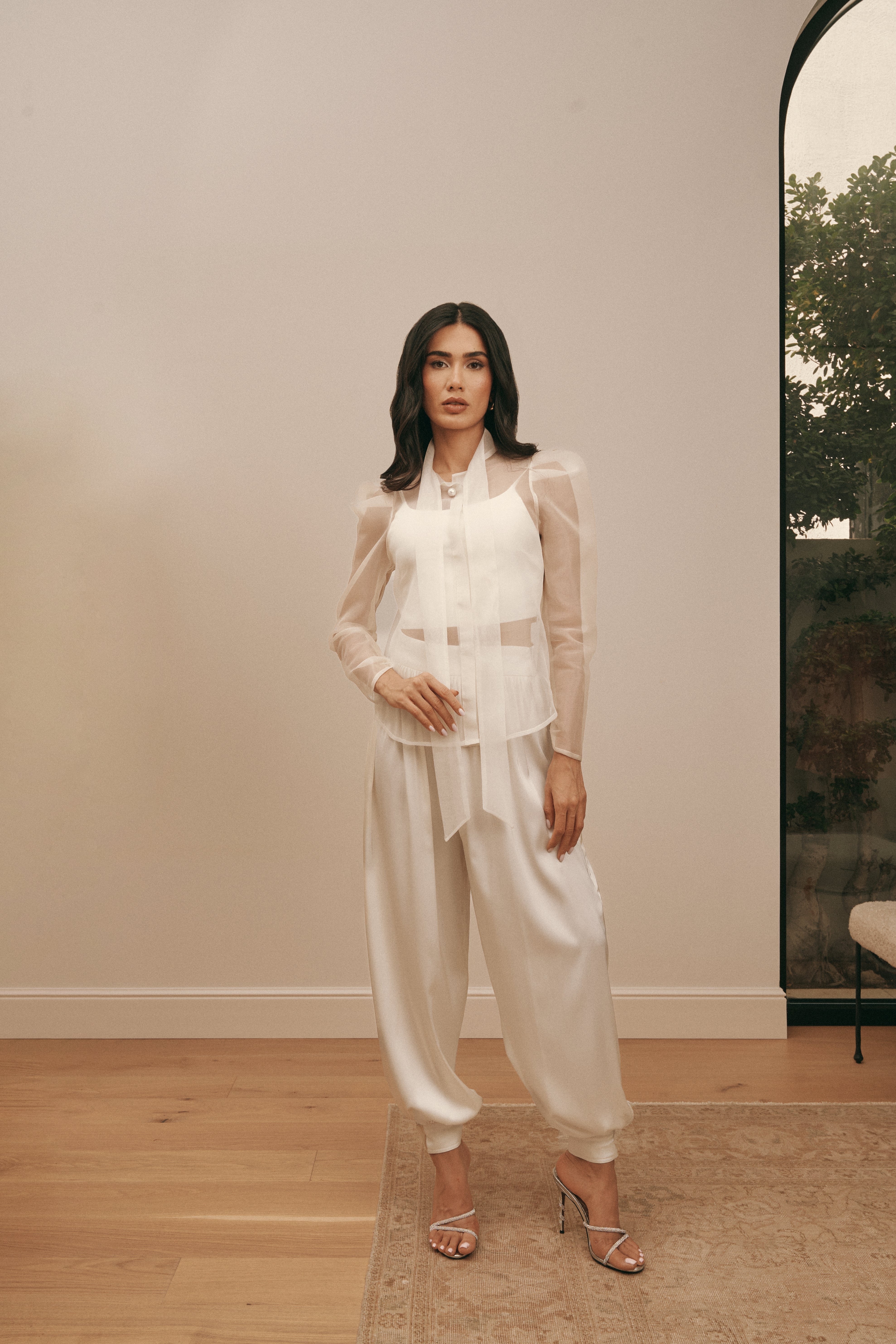 Crème Eva Blouse