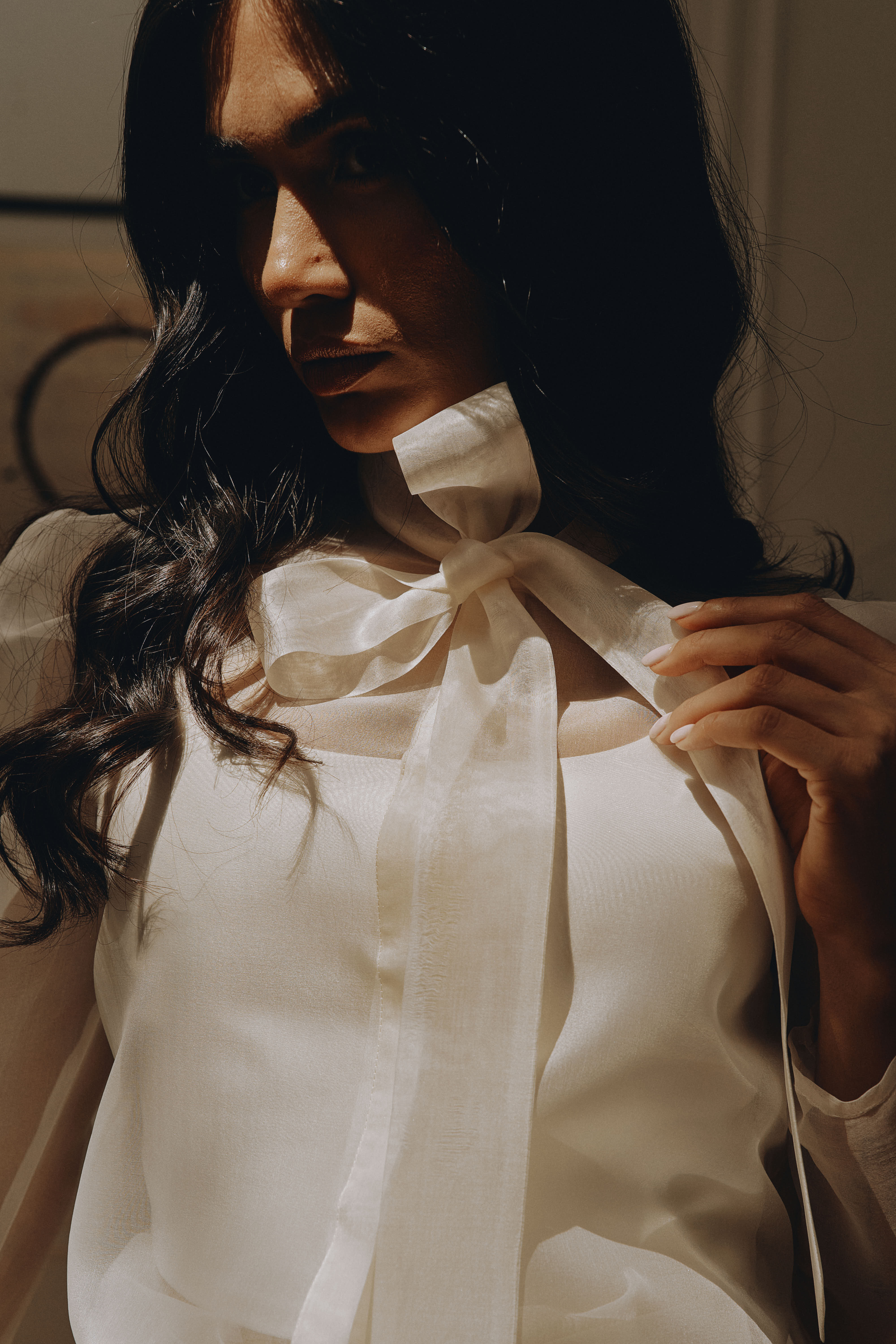 Crème Eva Blouse